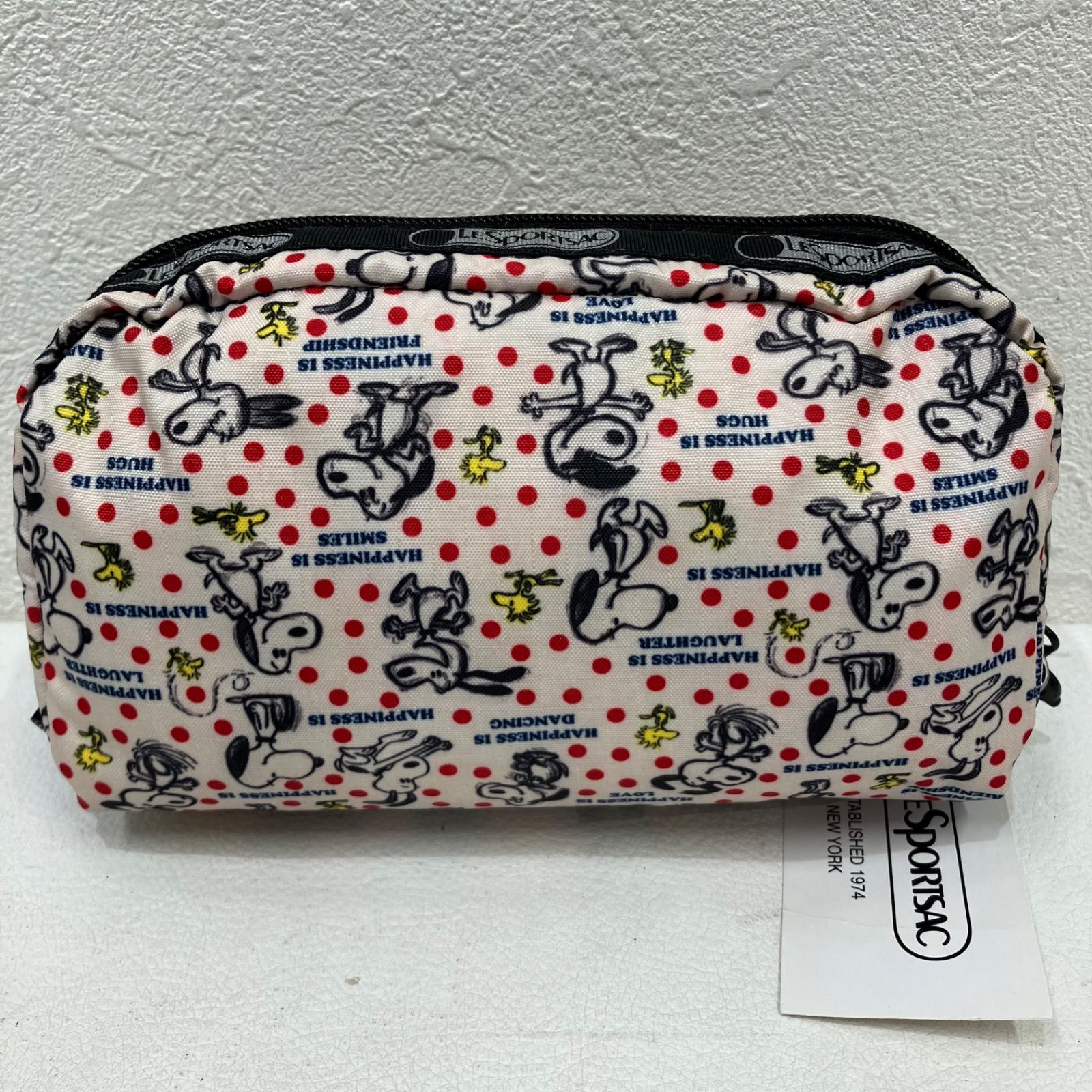 9744 LeSportsac レスポートサック タグ付き ポーチ スヌーピー SNOOPY