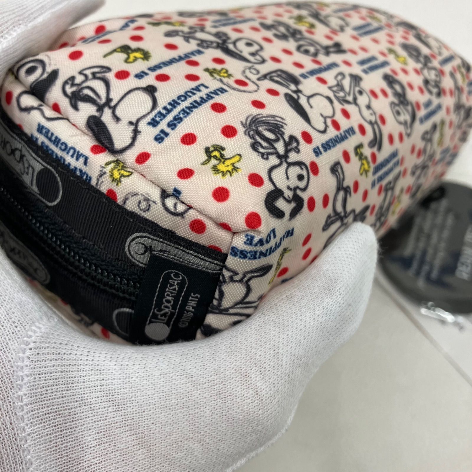 9744 LeSportsac レスポートサック タグ付き ポーチ スヌーピー SNOOPY