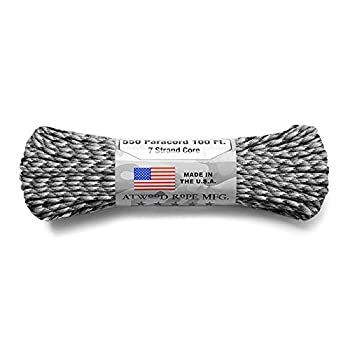 ATWOOD ROPE MFG. アトウッド・ロープ 7Strand 550Lbs パラコード 100フィート MADE IN USA (URBAN CAMO)パラコード 4mm 3mm 2mm 万能ロープ