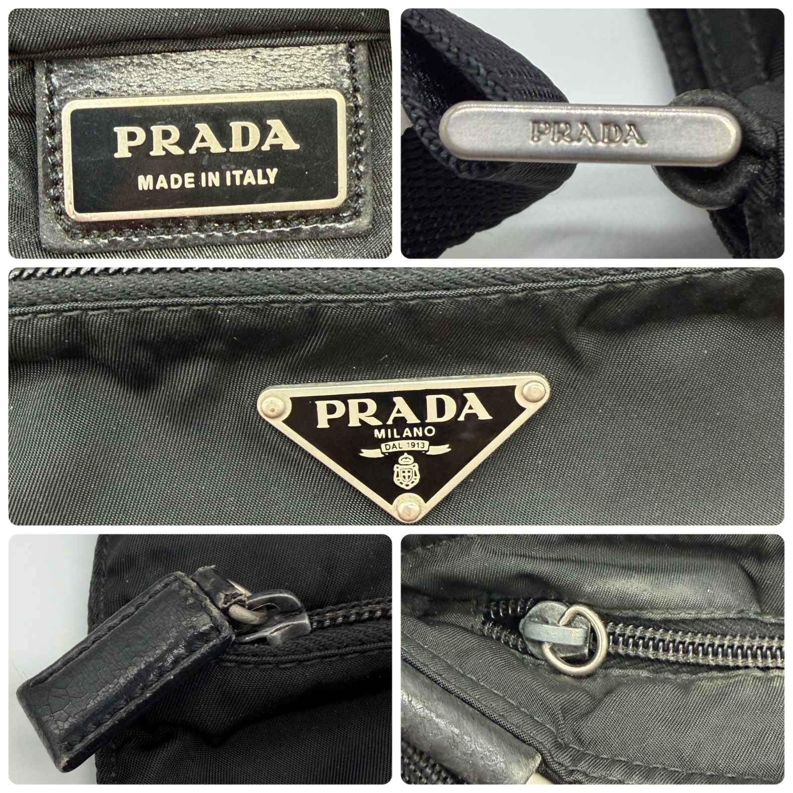 PRADA 【人気のショルダーバッグ】プラダ 三角ロゴプレート テスート 