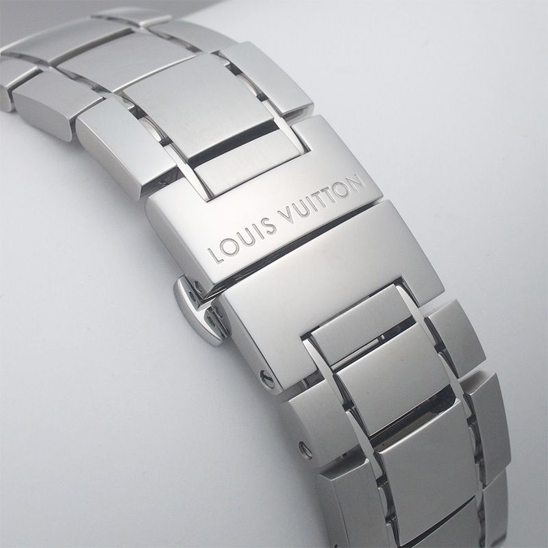  ルイ ヴィトン LOUIS VUITTON タンブール メンズ SS クオーツ 仕上|電池交換済 Q1111 男性向け 自動巻き時計 腕時計(アナログ)