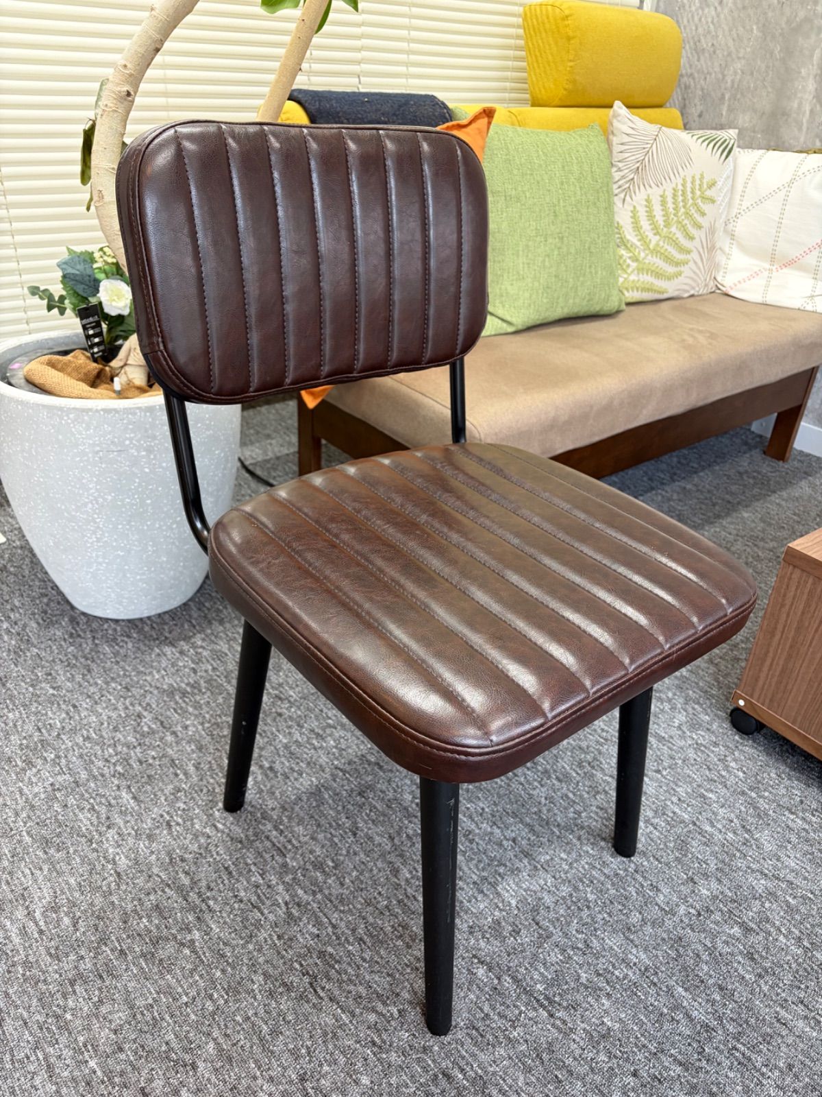 ニトリ チェア Nシールド ゲーリッグ3 ダークブラウン - メルカリ