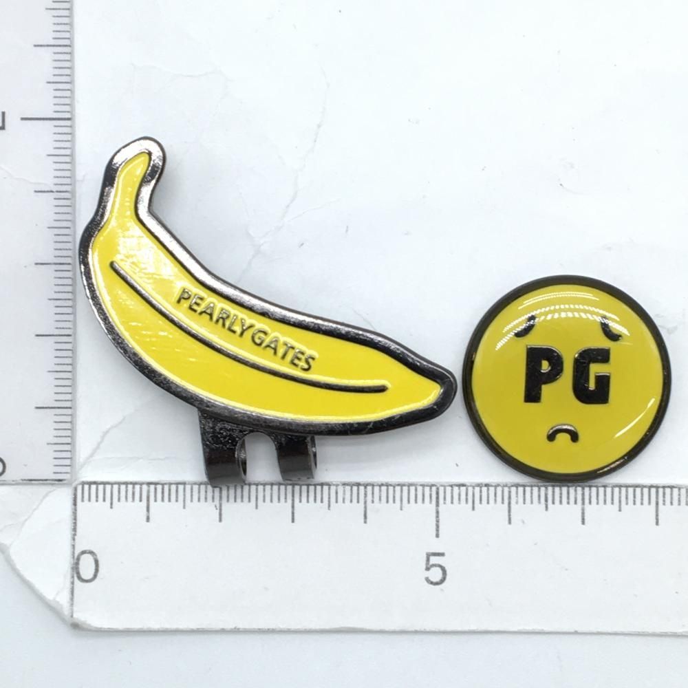 超美品】パーリーゲイツ マグネット式クリップマーカー イエロー