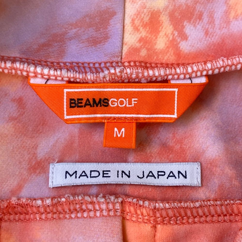 サイズ：M BEAMS GOLF ビームスゴルフ ロゴ刺繍 パーカー 総柄