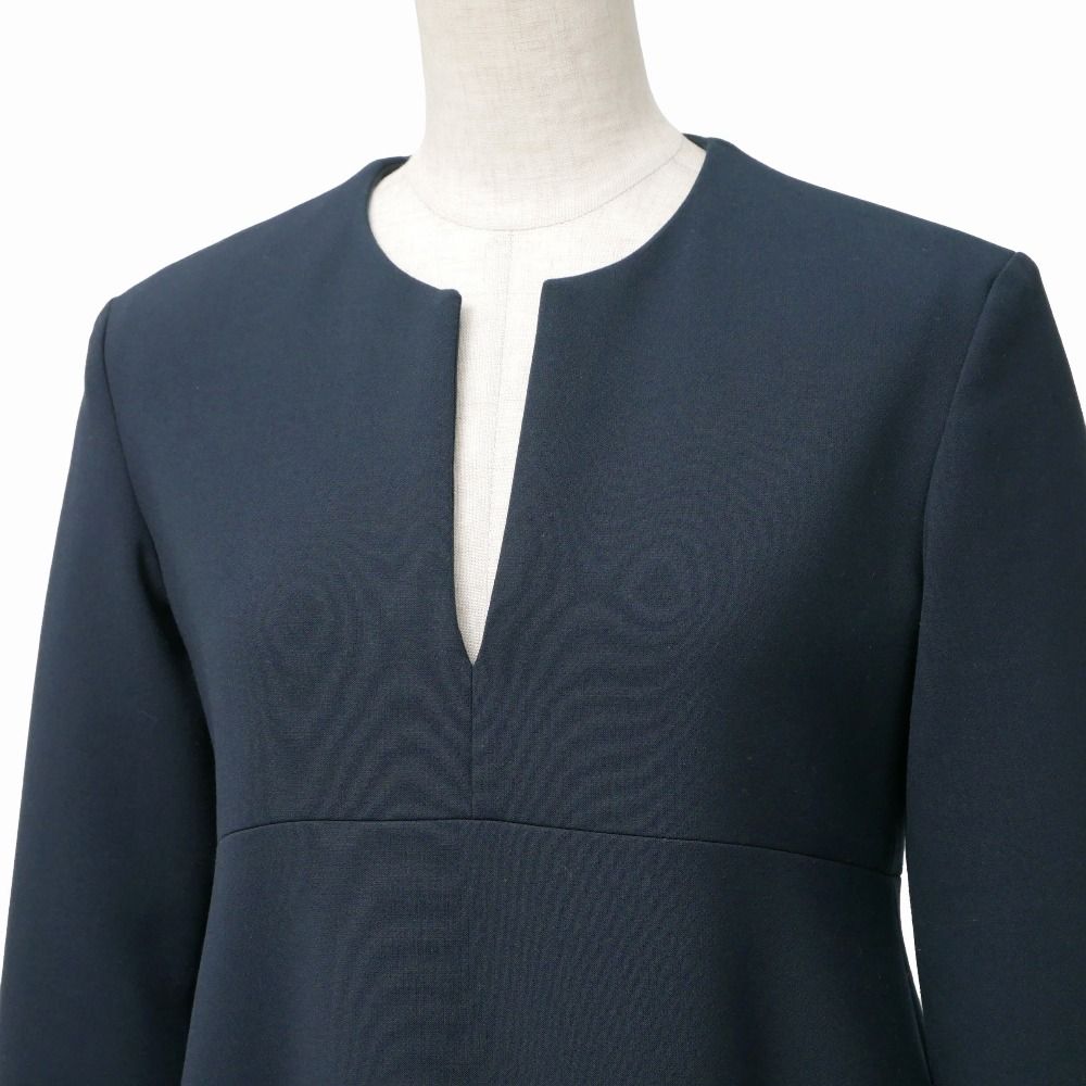 □美品□YOKO CHAN ヨーコチャン ワンピース サイズ36 キーネック 七分