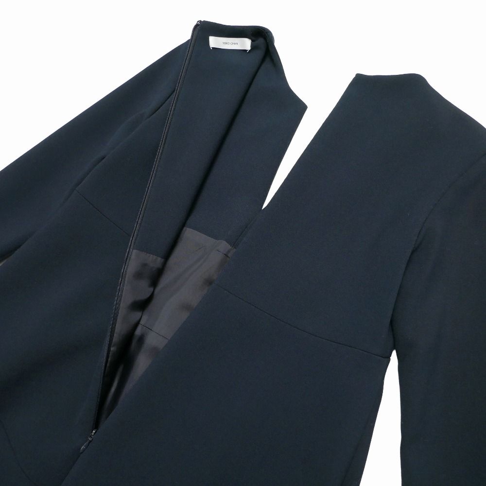 □美品□YOKO CHAN ヨーコチャン ワンピース サイズ36 キーネック 七分