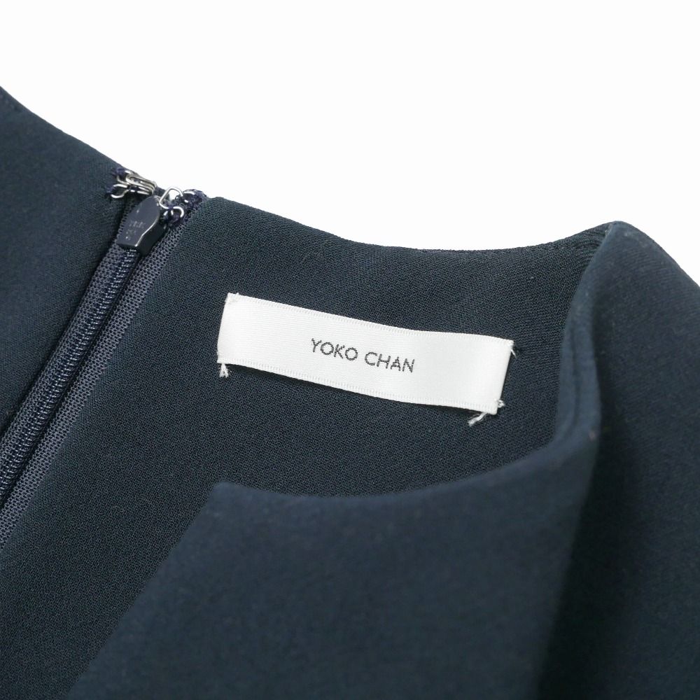 □美品□YOKO CHAN ヨーコチャン ワンピース サイズ36 キーネック 七分