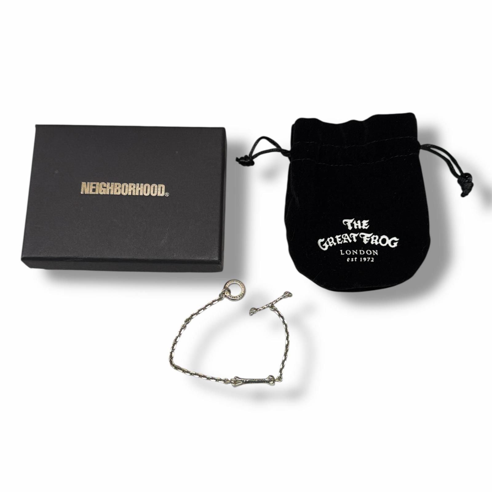NEIGHBORHOOD × GREAT FROG. ボーン スカルチェーンブレスレット 