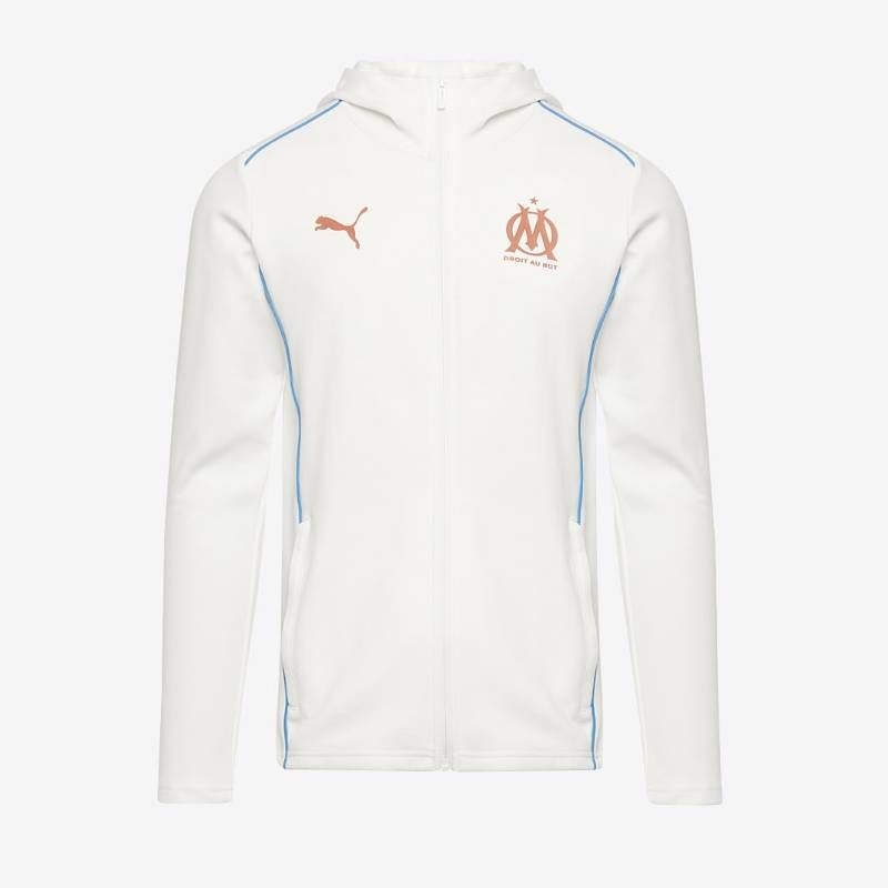 【送料無料・匿名配送】PUMA プーマ マルセイユ カジュアルズ ジャケット 24/25 白 ホワイト 紺 ブルー 銅 新品 正規品 日本未発売