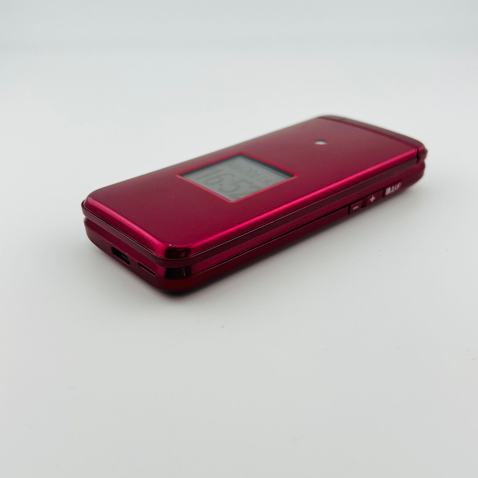 バッテリー良好 かんたんケータイライト KYF43 8GB ワインレッド SIM
