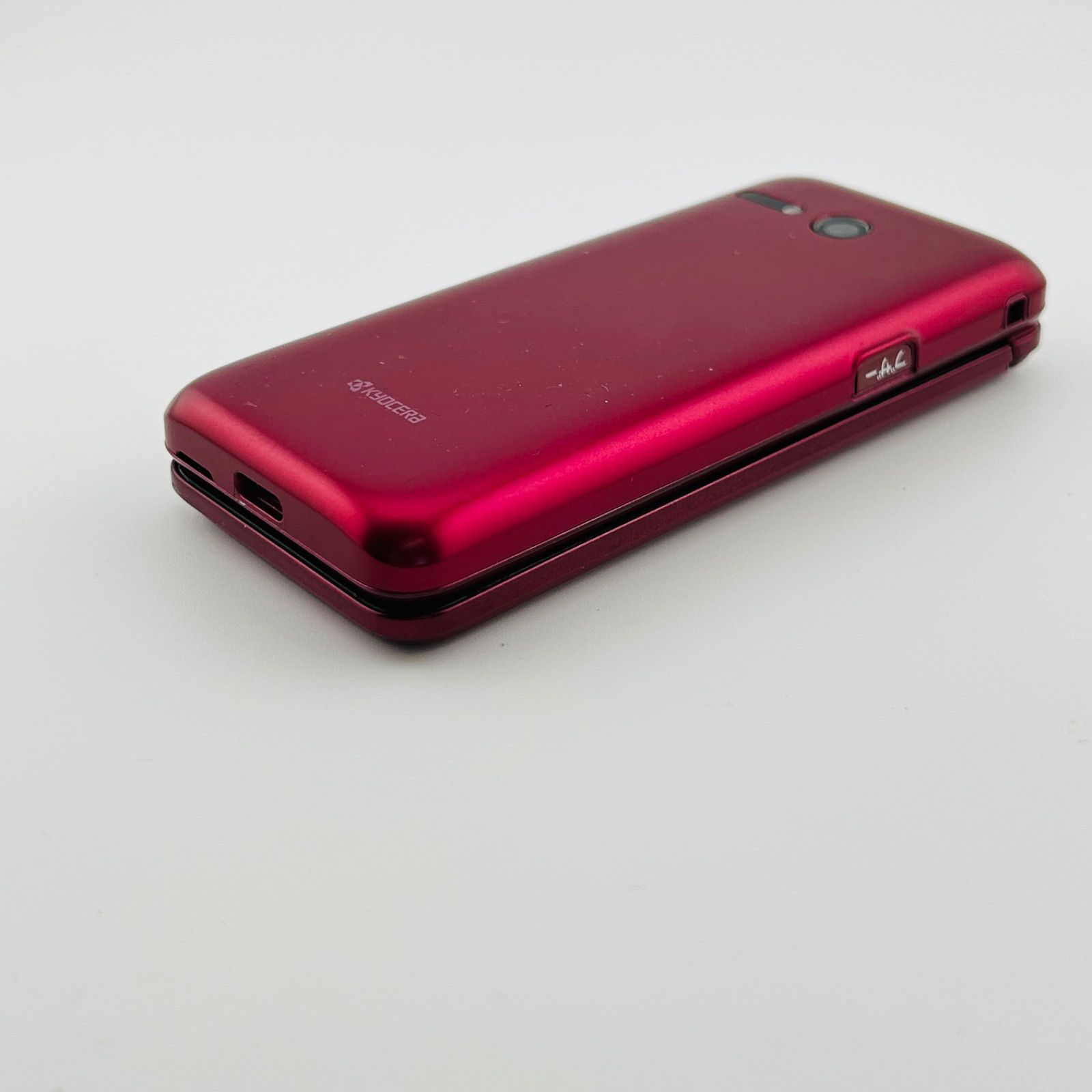 バッテリー良好 かんたんケータイライト KYF43 8GB ワインレッド SIM 