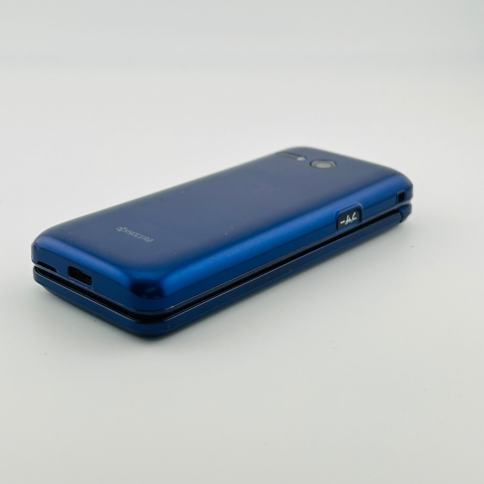バッテリー良好 かんたんケータイライト KYF43 8GB ロイヤルブルー SIM