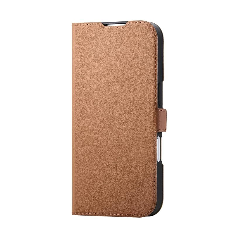 【新品】 エレコム iPhone 17 ケース カバー 手帳型 薄型 軽量 ソフトレザー TPU 磁石付 マグネット MAGKEEP カードポケット スタンド機能 4つ角エアークッション ワイヤレス充電対応 キャメル PM-A2 エレコム iPhone 17 Pro Max ケース カバー 手帳型 薄型