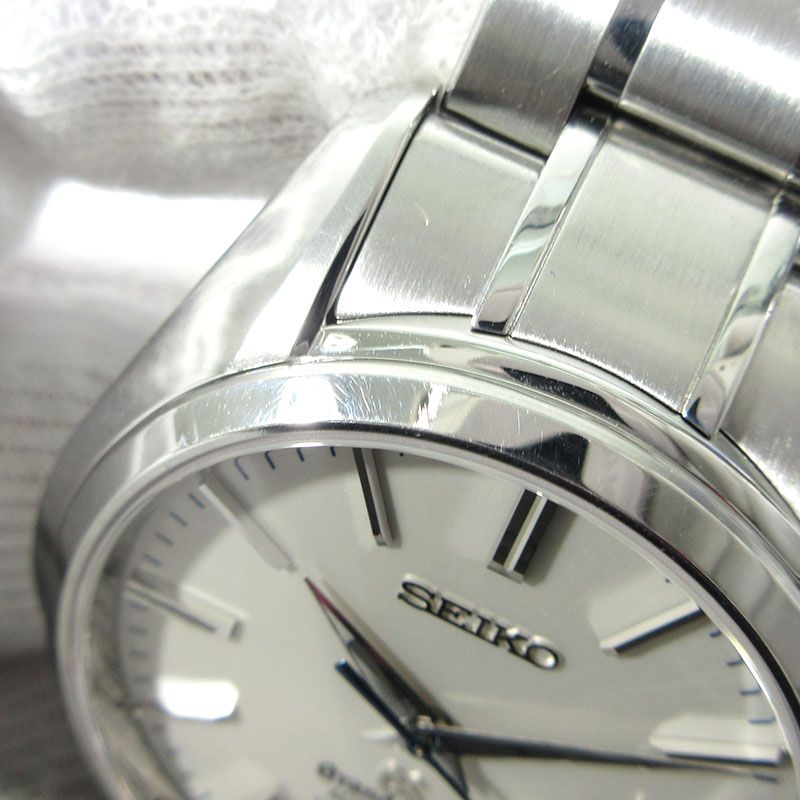  三重本店 Grand Seiko | グランドセイコー 26年2月OH済 SBGH001 Mechanical Hi-Beat メカニカル ハイビート 36000 腕時計 アナログ表示 自動巻き 手巻付き シルバー系 132 無地シャツ 自動巻き時計 腕時計(アナログ)