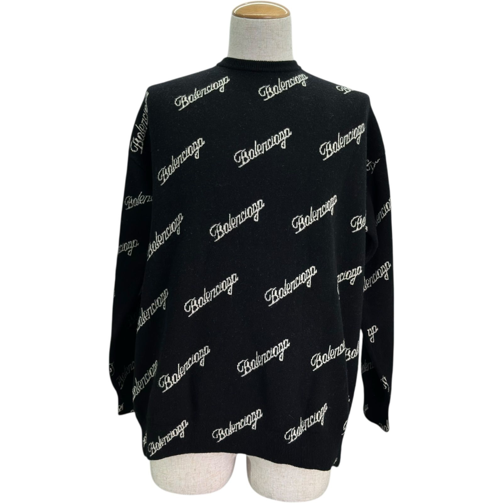 Balenciaga ロゴニットセーター 黒 バレンシアガ BALENCIAGA