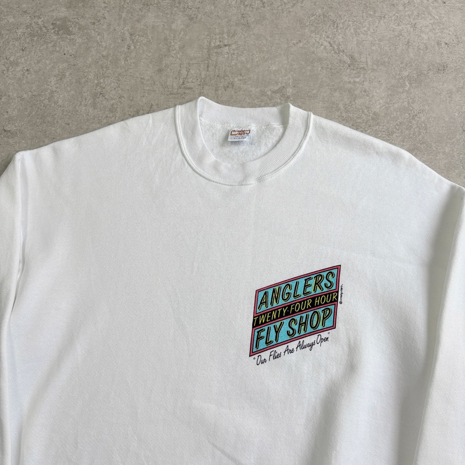 90s USA製 Crazy Shirts ANGLERS FLY SHOP Trout Back Printed