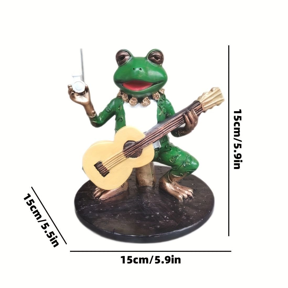 置物 ギターを弾いているカエル