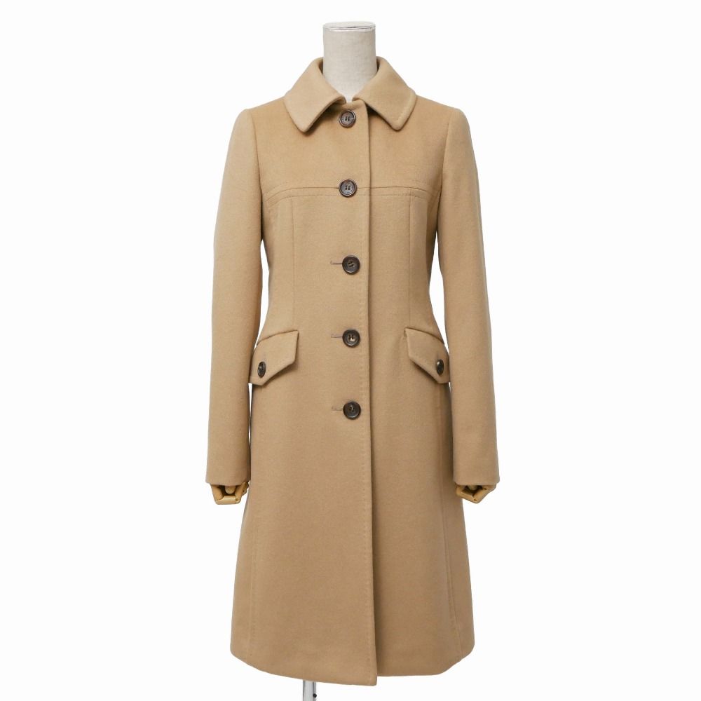 □美品□BURBERRY バーバリー ステンカラーコート サイズ36 アンゴラ混