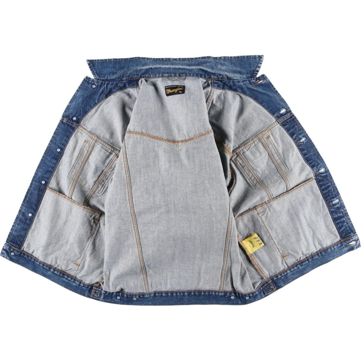 古着 ラングラー Wrangler デニムジャケット Gジャン メンズXL相当 