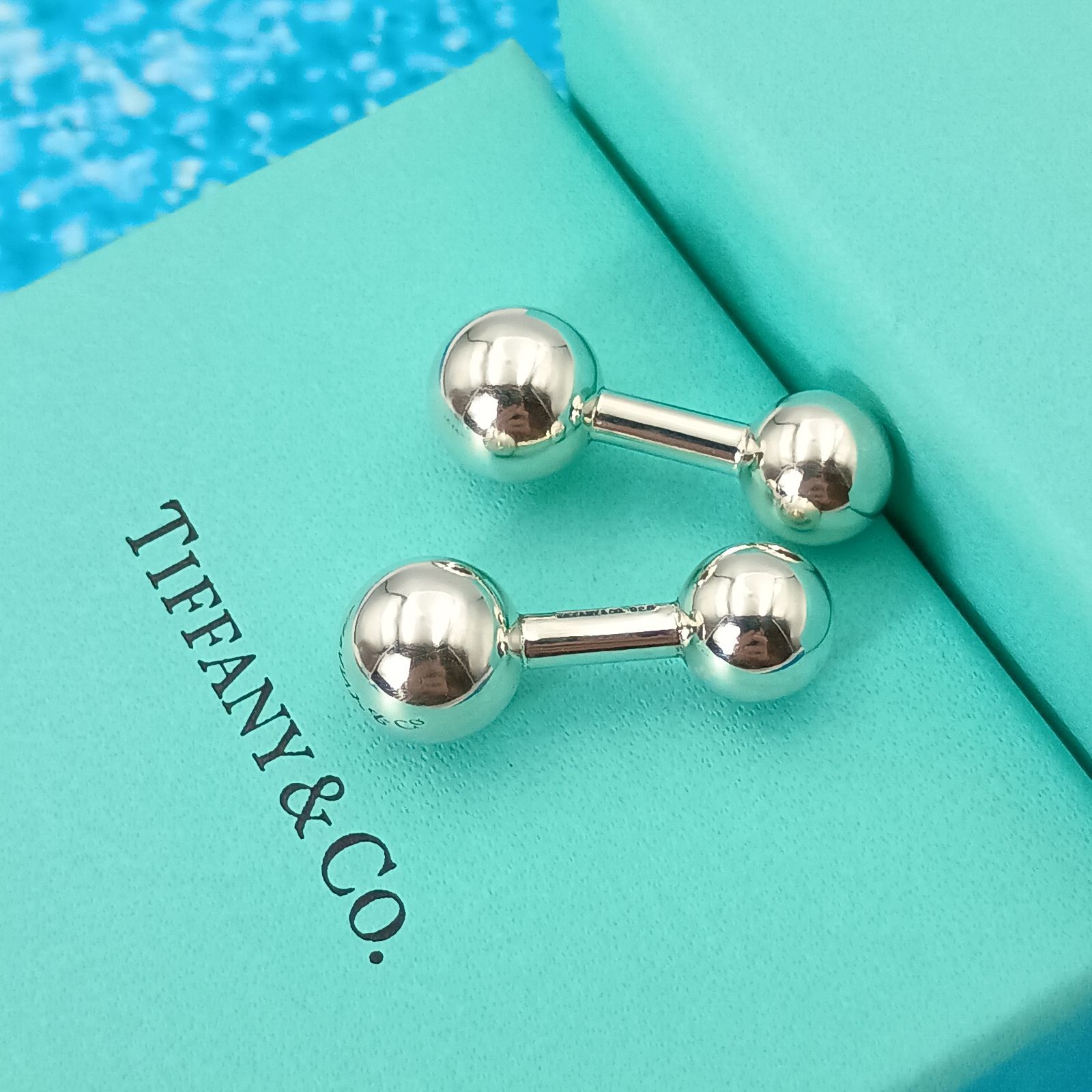 TIFFANY&Co. ティファニー カフス ダンベル型 カフリンクス メンズ