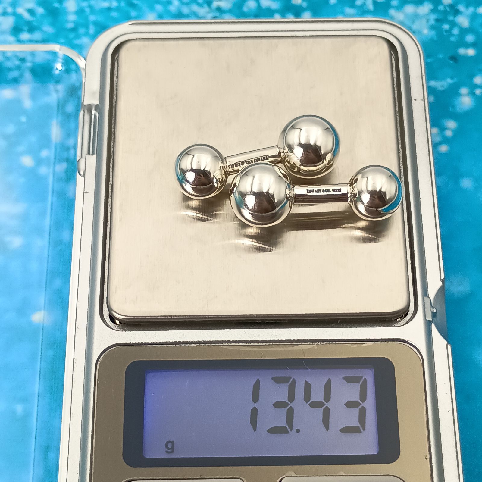 TIFFANY&Co. ティファニー カフス ダンベル型 カフリンクス メンズ