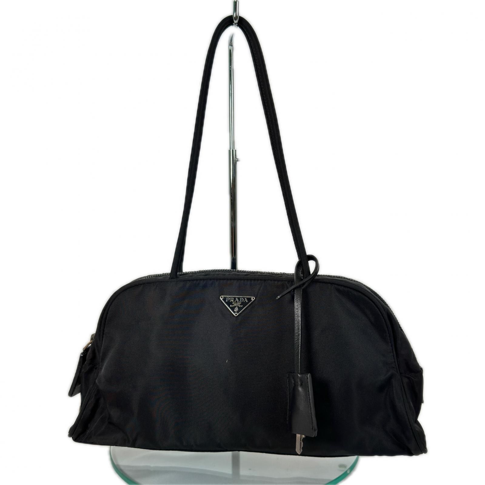 本物保証 PRADA プラダ ハンドバッグ 南京錠 鍵付き ミニサイズ 