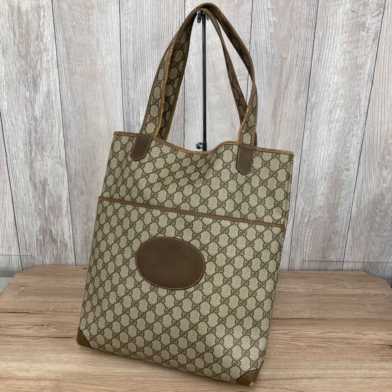オールドGUCCI トートバッグ GGパターン