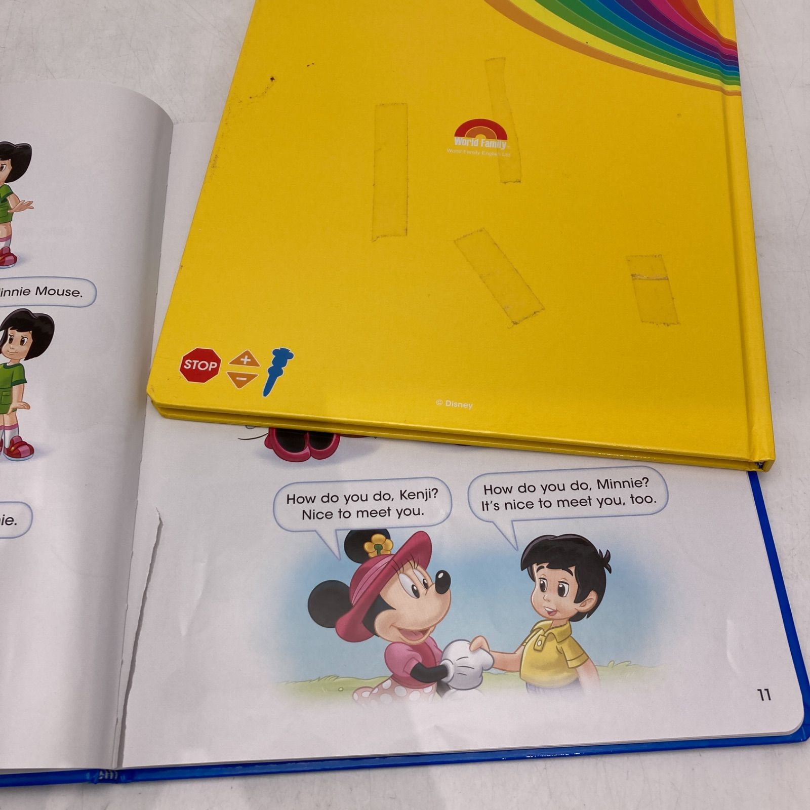 メインプログラムの絵本とCD ライトライトペン トークアロング DWE