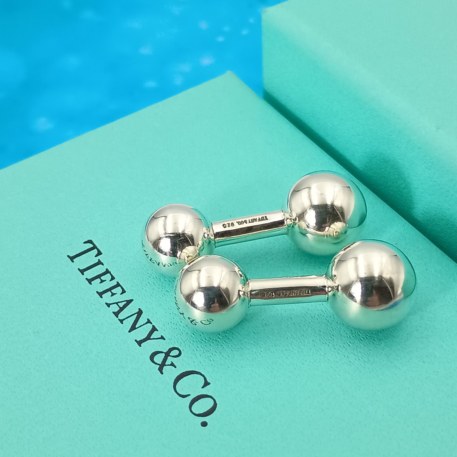 TIFFANY&Co. ティファニー カフス ダンベル型 カフリンクス メンズ