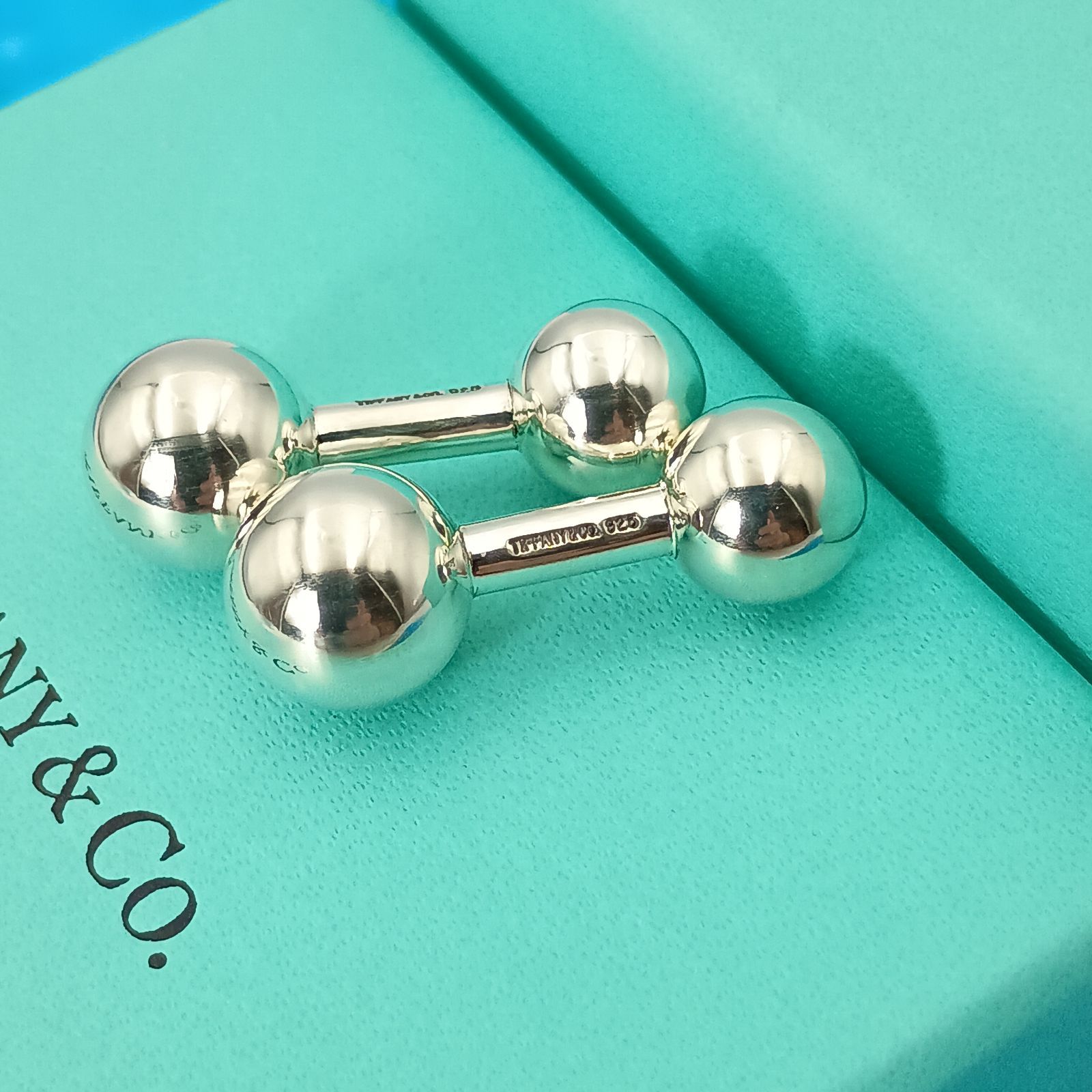 TIFFANY&Co. ティファニー カフス ダンベル型 カフリンクス メンズ