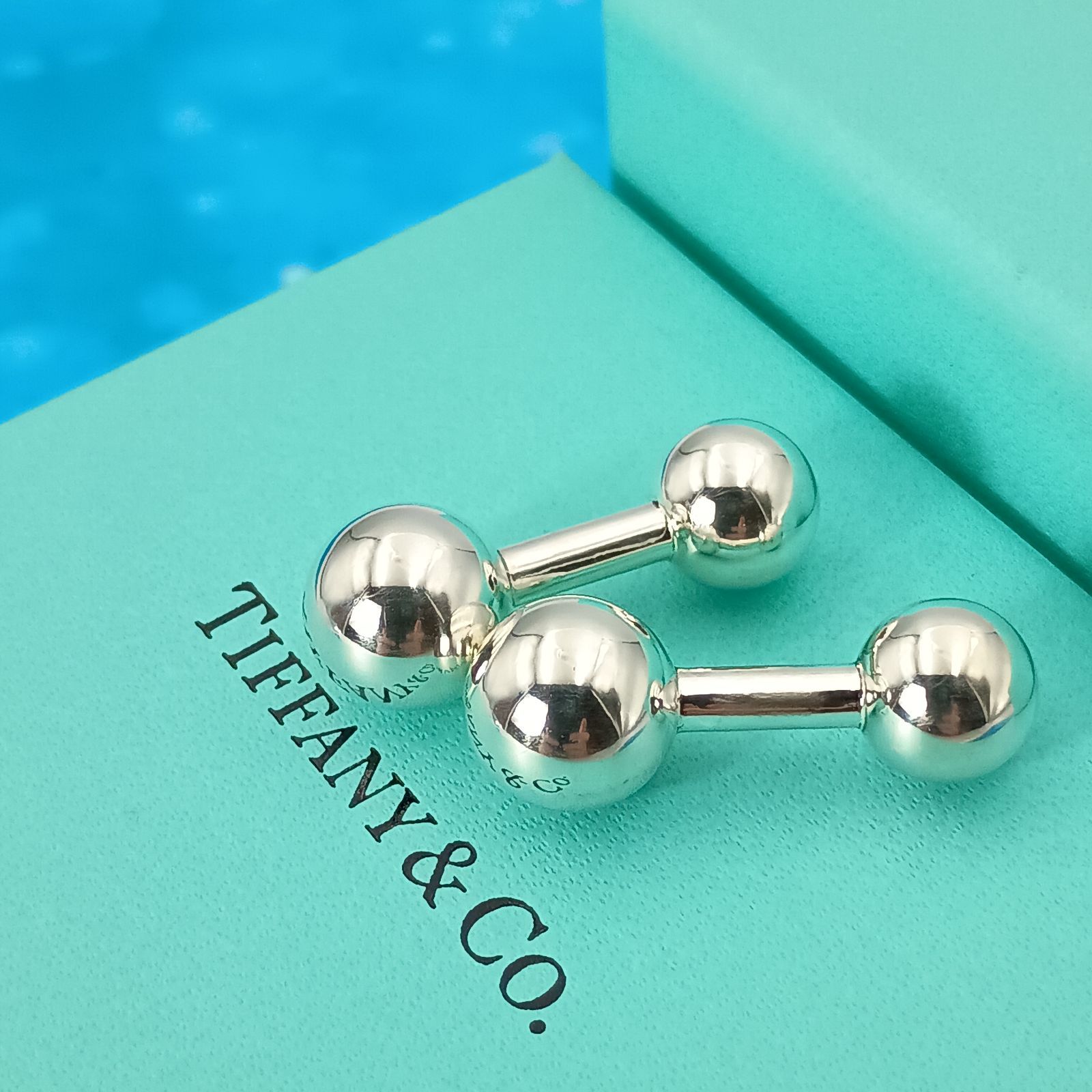 TIFFANY&Co. ティファニー カフス ダンベル型 カフリンクス メンズ