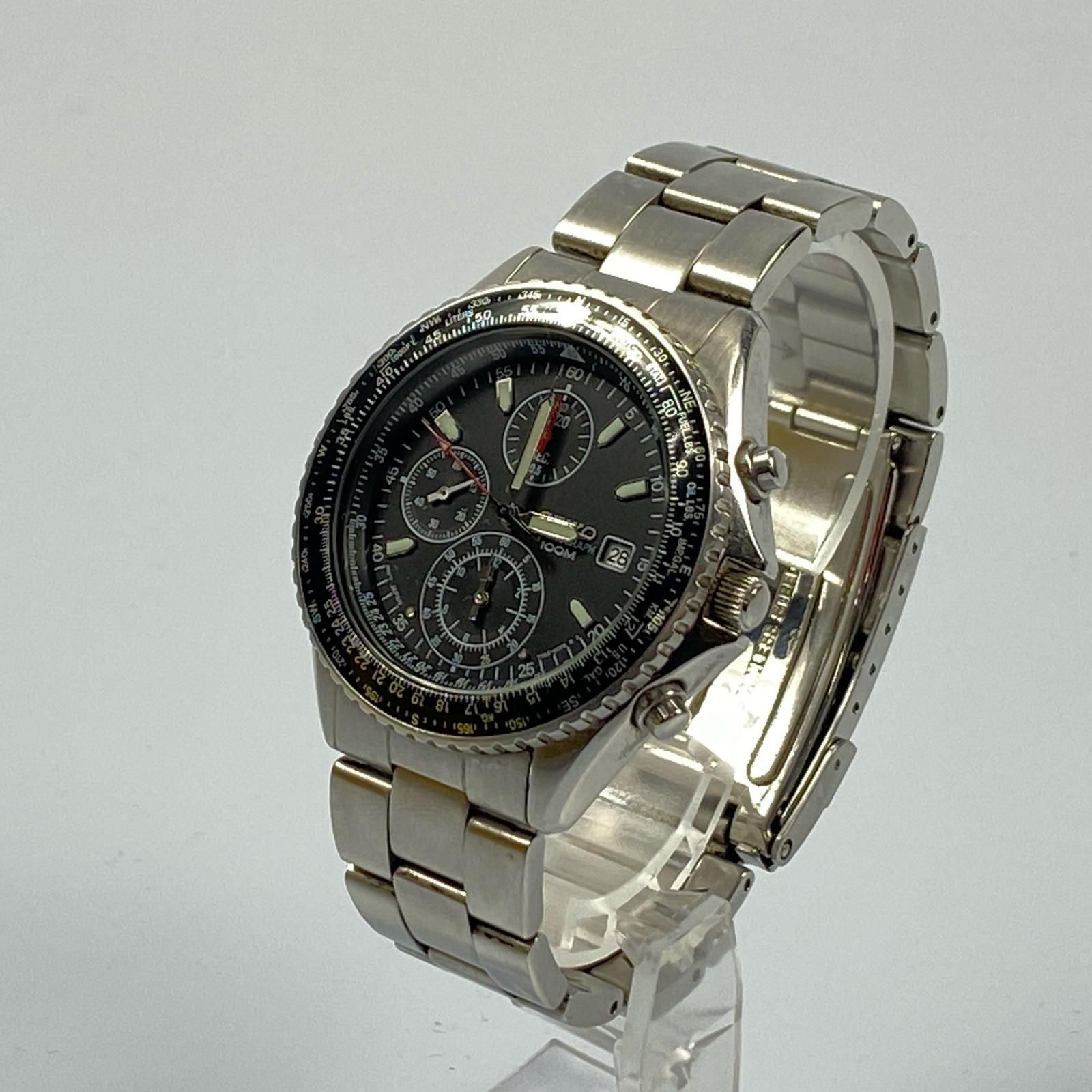 姫路東店】 中古 SEIKO | セイコー 腕時計 パイロットクロノグラフ