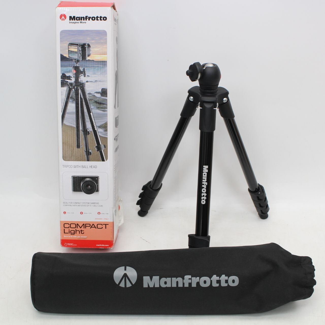 827) [Good Condition] Manfrotto Compact Light Tripod Manfrotto