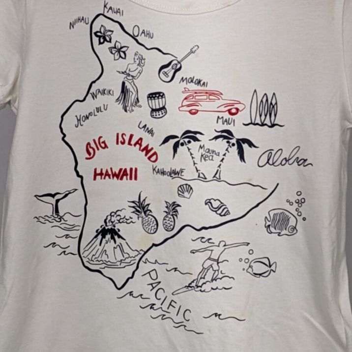 MONCLER Tシャツ　キッズ　　白　ハワイ島デザインプリント Moncler Boy's Surf-Print Cotton Jersey T-Shirt, Size 8-10 | Neiman