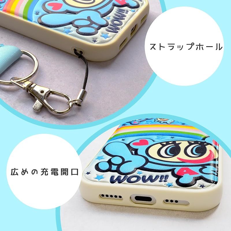 新品】 ANGEL BLUE 正規品 iPhone 17 対応 ケース 「 ぷくぷく立体背面