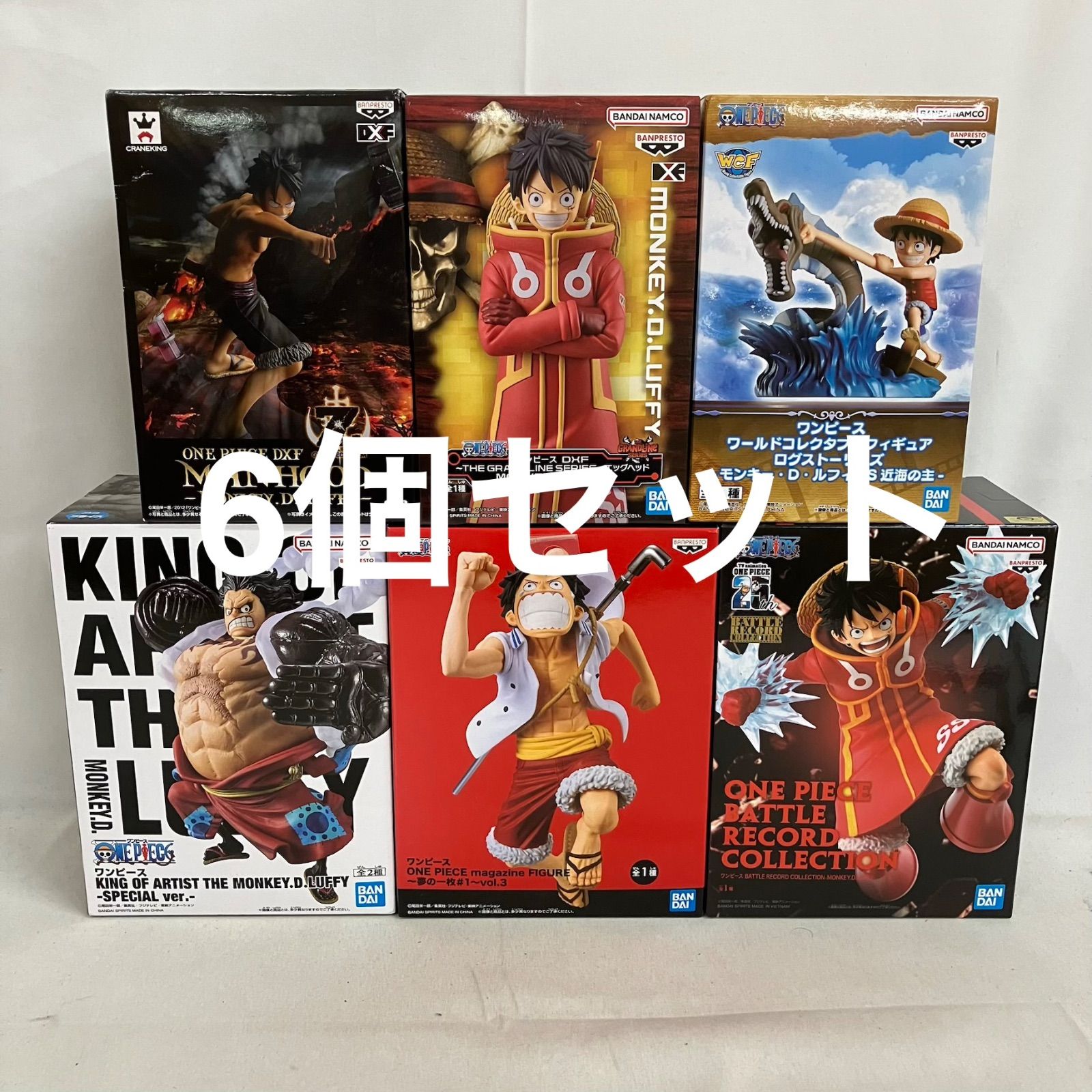 未開封 ONE PIECE ワンピース モンキー・D・ルフィ フィギュア 6個