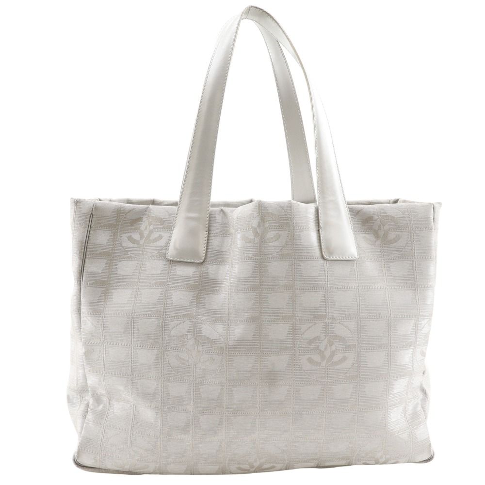 1円 CHANEL シャネル ニュートラベルライン ナイロンキャンバス×レザー