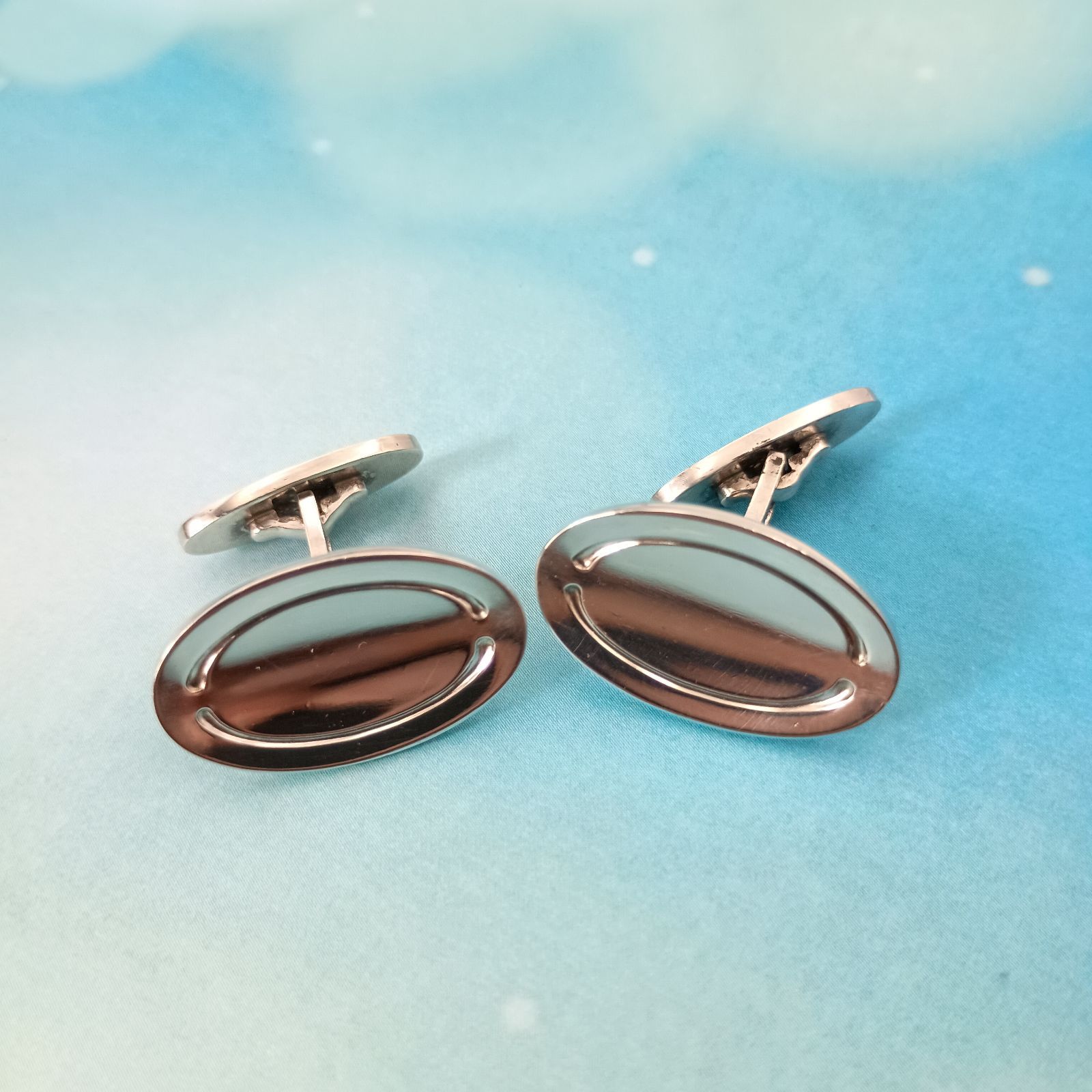 Georg Jensen ジョージジェンセン オーバル カフス カフリンクス