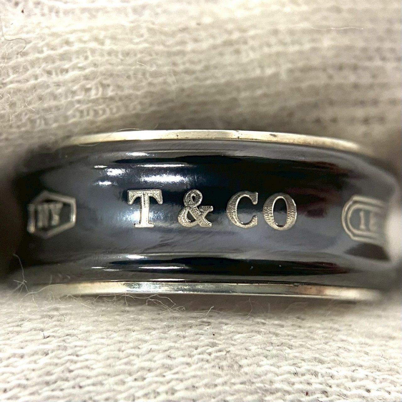 Y【TIFFANY&Co.】1837 ナロー リング SV925 SILVER/シルバー チタン 