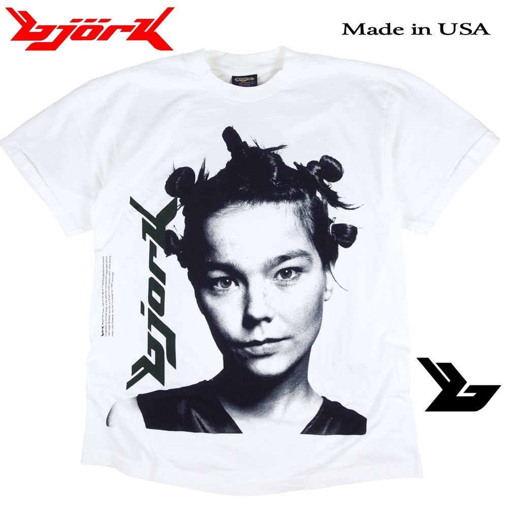 404 BJORK ビョーク bjork Tシャツ ビヨーク 半袖 美品 USA製 ホワイト