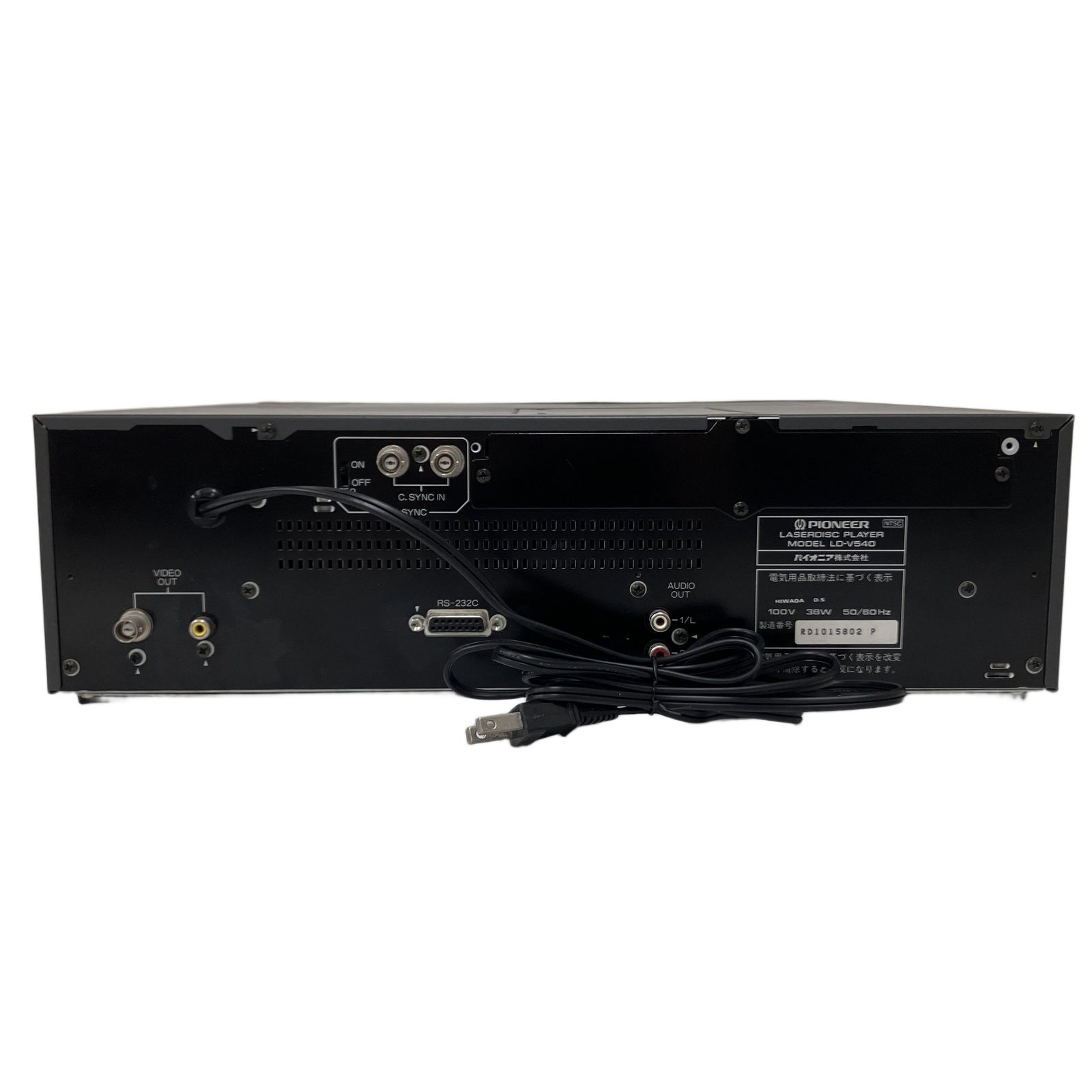 オーディオ/PIONEER/LD-V540 LDプレーヤー LD-V540 レーザーディスク 