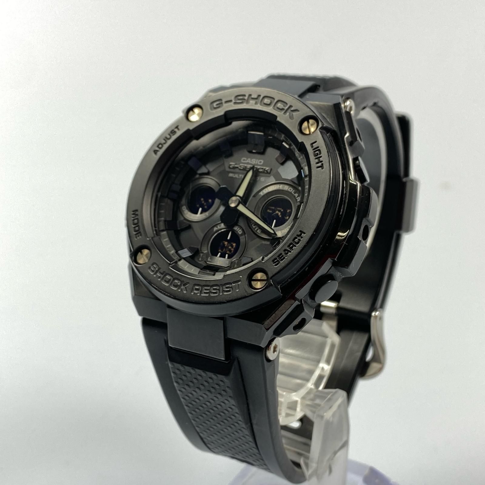 【姫路東店】 中古 G-SHOCK | ジーショック 腕時計 G-STEEL GST-W300G-1A1JF アナデジ電波ソーラー ブラック 【131】 姫路東店】 中古 G-SHOCK | ジーショック 腕時計 G-STEEL GST-W300G