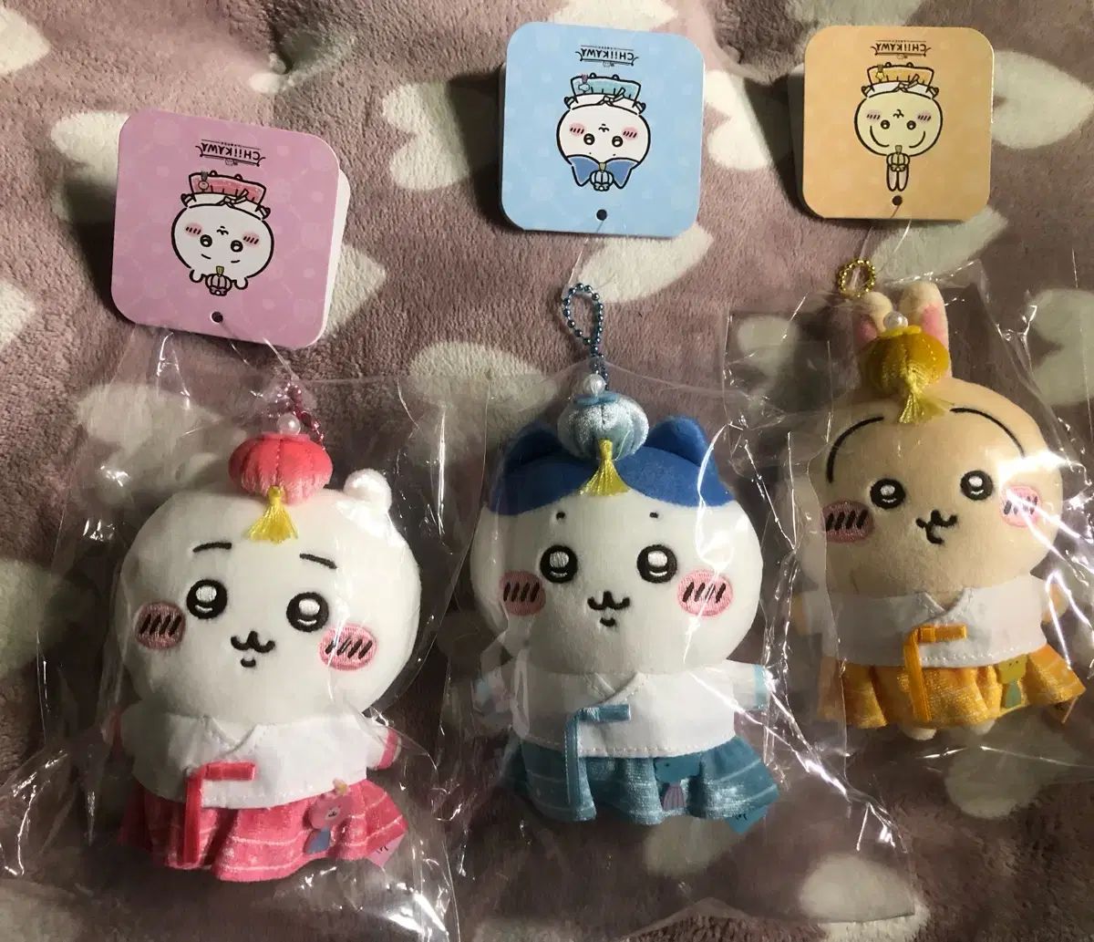 ちいかわ チマチョゴリ 韓国限定 マスコット キーホルダー マスコット ぬいぐるみ セット