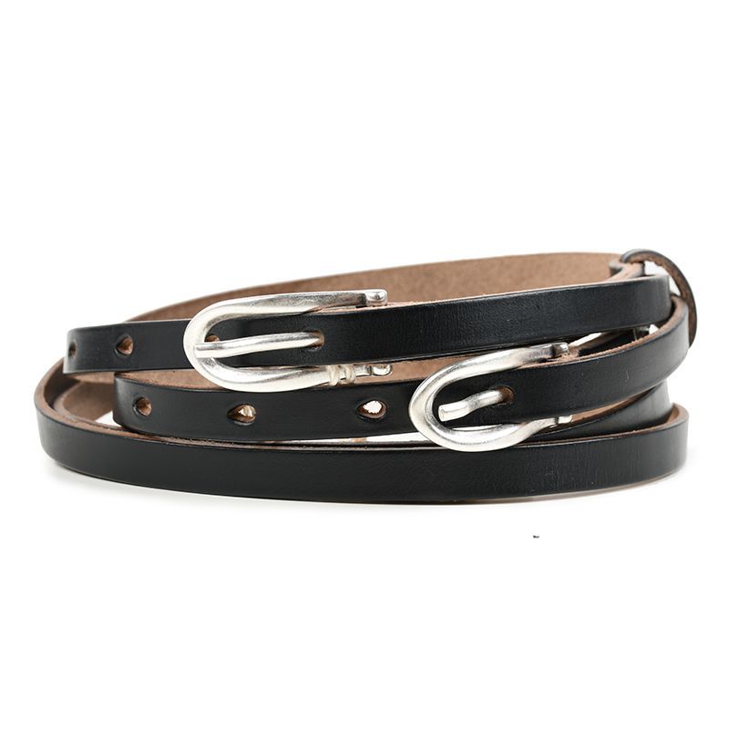 OUR LEGACY アワーレガシー TWIN TONGUE BELT クロムエクセルレザー