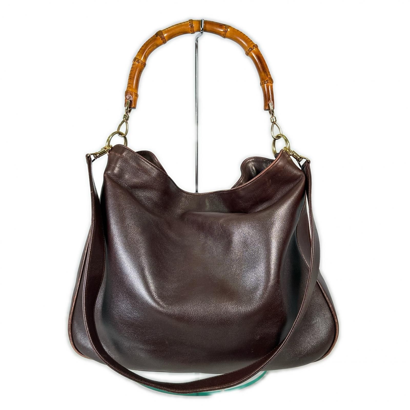 ヴィンテージ グッチ GUCCI ハンドバッグ 本革ダークブラウン 【公式通販】