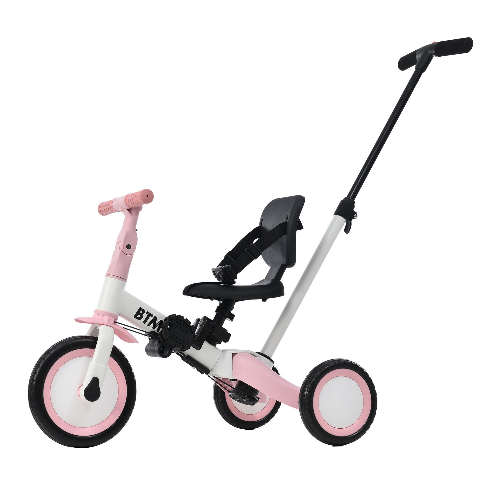 「新入荷」全新品 三輪車 足けりバイク 一台4役 ベビーカー かじとり 手押し棒付 子供用三輪車 子供自転車 3輪 キッズ 幼児 自転車 バイク ペダル付き コントロールバー付き 乗用玩具 軽量 誕生日 1-5歳 1年保証付き