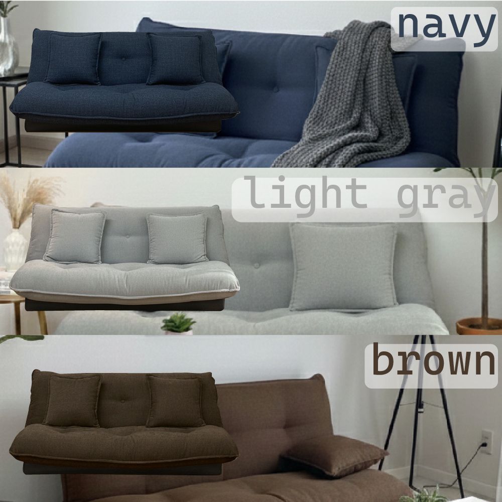 リクライニングローソファ 2人掛けソファ