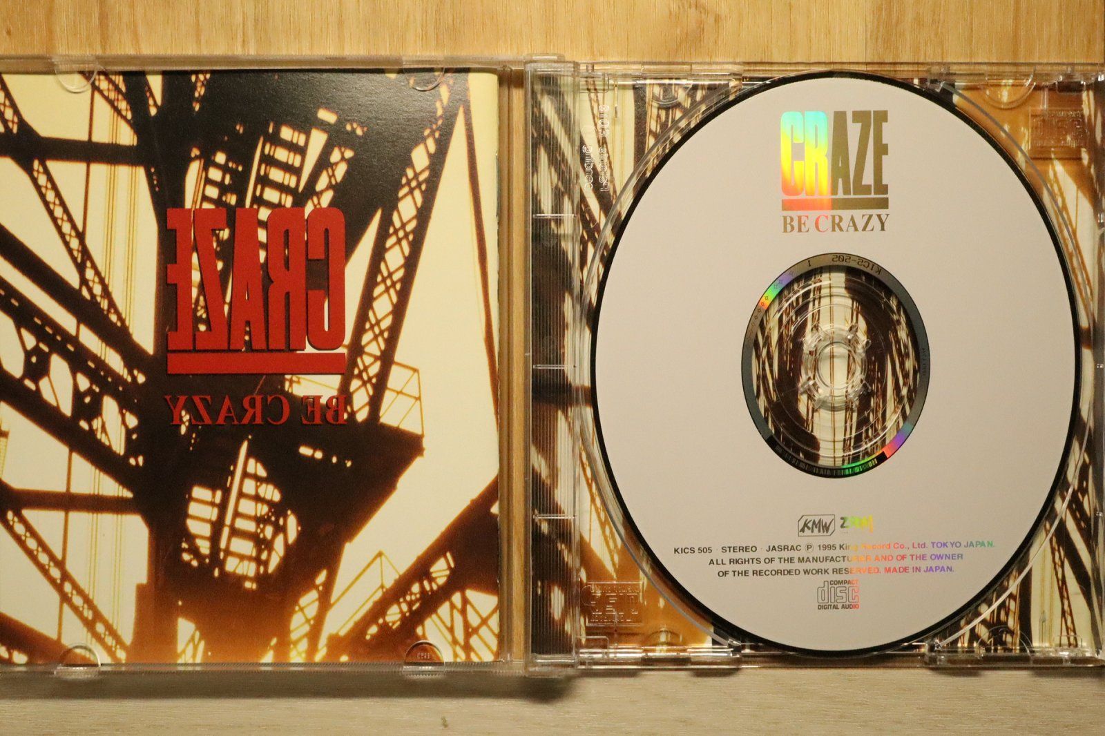 国内盤CD☆CRAZE/クレイズ□ BE CRAZY 【KICS505/4988003177515