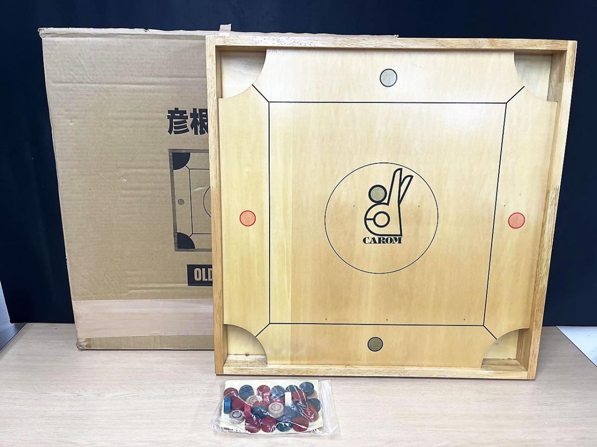彦根CAROM 木製ボード ゲーム 現状品】 彦根カロム CAROM 木製 ボードゲーム 75×75 ☆ - メルカリ
