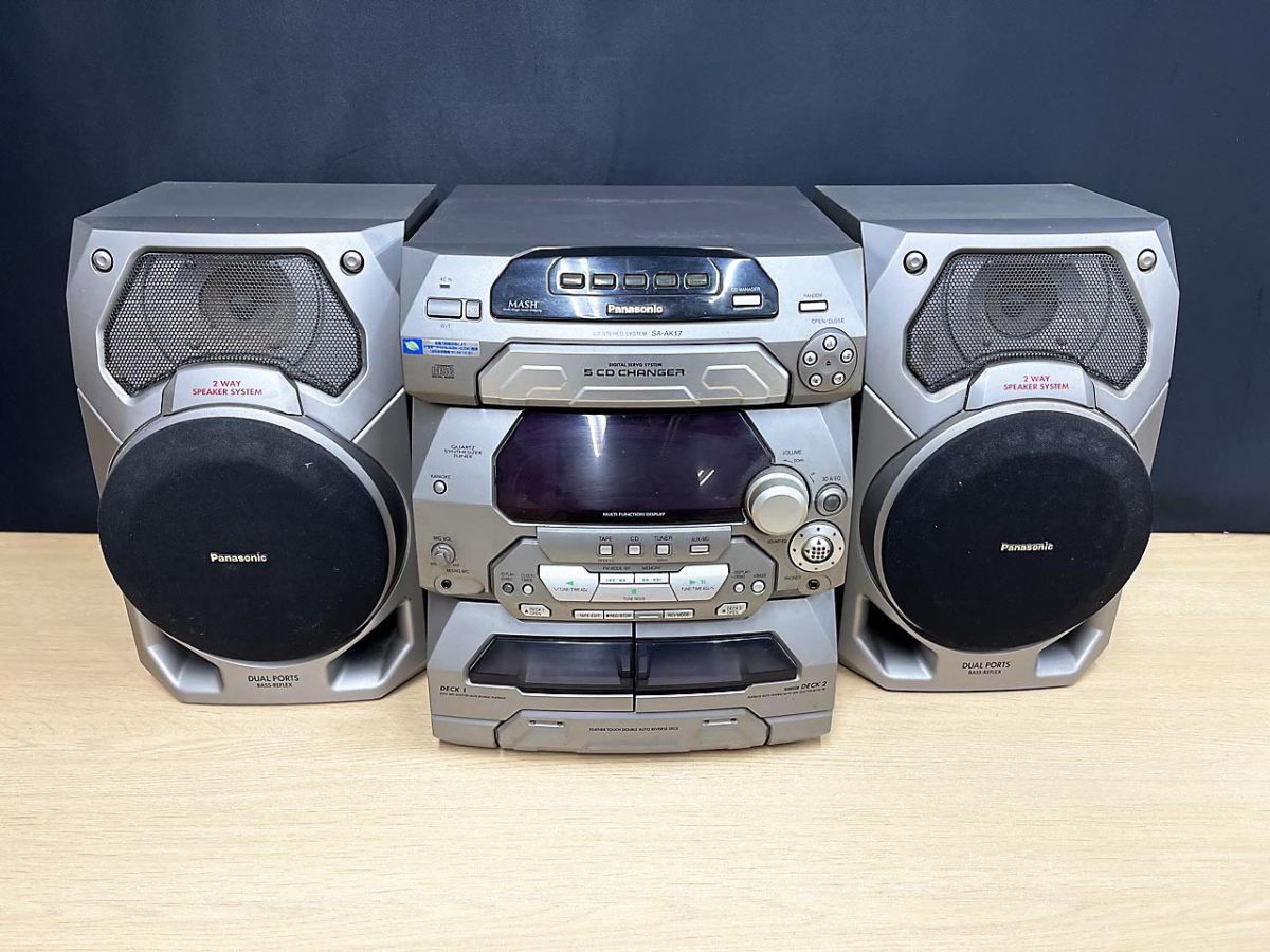 Panasonic 5 CD Changer付 ミニコンポ SC-AK17 Panasonic 5 CD Changer付 ミニコンポ SC-AK17 Panasonic 5 CD Changer